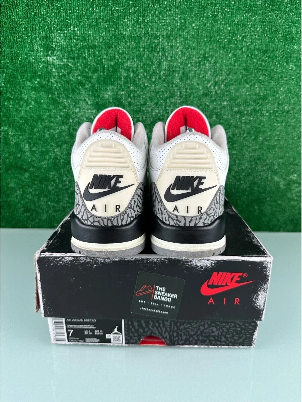 Size 7M - Jordan 3 Retro Mid White Cement Reimagined